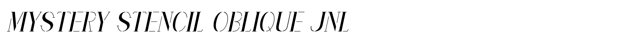 Mystery Stencil Oblique JNL image